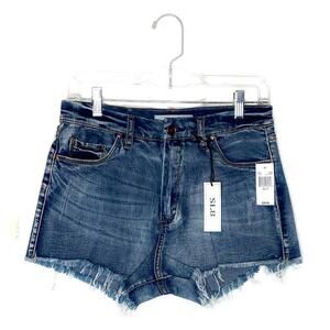 SL8 Blue Distressed Denim Jean Shorts Sz 29